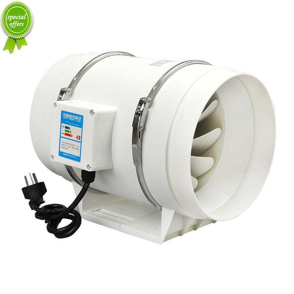 Neuer 3''4''5''6'' Abluftventilator, leiser Inline-Rohrkanalventilator, Badezimmer-Abluftventilator, Belüftung für Küche, Toilette, Wand, luftreinigender Ventilator