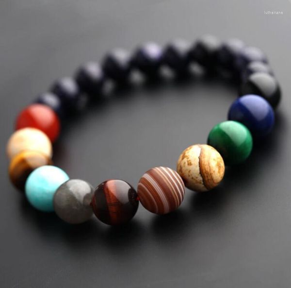 Strand Wholesale Die acht Planeten unseres Sonnensystems sind Natursteinarmbänder, die Sterne schützen