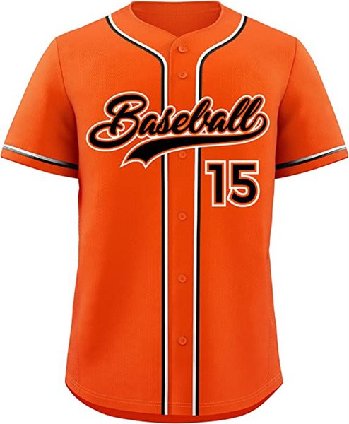 Jersey de beisebol personalizada Personalizada Hand Borderyy Jerseys Homens Mulheres Juventude Qualquer Nome Qualquer Número de tamanho Mixado Misto enviado Orange 2605018