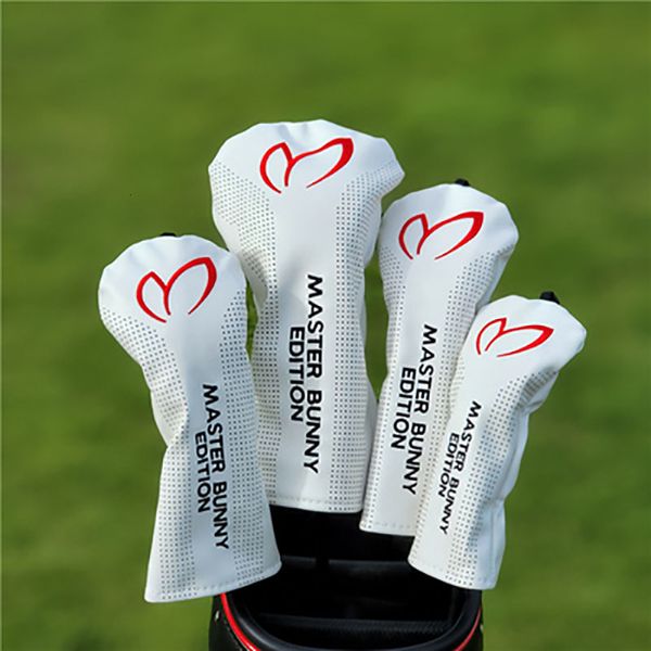 Club Heads Golf Woods Headcovers Abdeckungen Für Driver Fairway Hybrid 135H Clubs Set PU Leder Unisex Protector Zubehör 230526