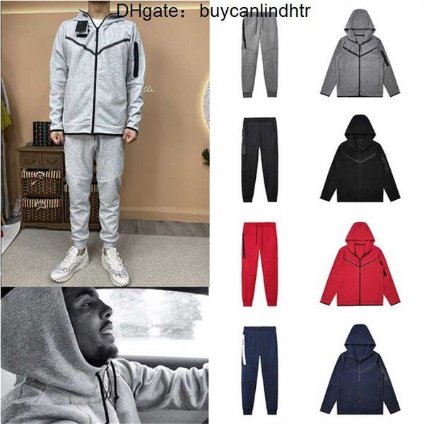 Tech Fleeces Full Zip Grosso Designers Calças Mens Hoodies Conjuntos Jaquetas Ternos Treinamento Fitness Espaço Esportivo Algodão Tracksuits Hoodys Corredores Correndo Techfleeces YZ