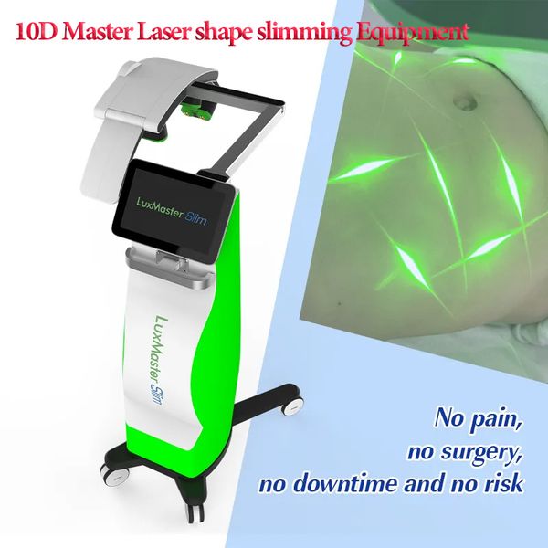 SALON UES 10D LIPO Laser Remoção de gordura Máquina de emagrecimento 532nm 635nm Aplicação da dor Aplicação de alívio da ferida A acupuntura de úlcera diminui a máquina de artrite reumatóide