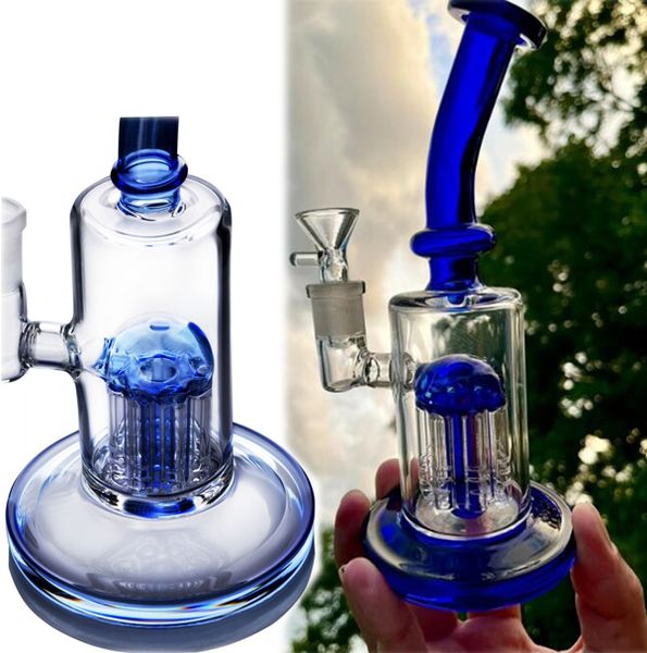 Bong per acqua in vetro Arm Tree Perc Narghilè Recycler Oil Rigs Glass Smoke Water Pipes Accessorio Dab con banger 14mm