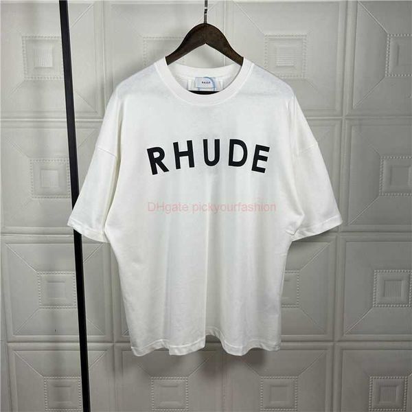 Дизайнерская модная одежда футболка футболка Руд Хай -стрит Принт с коротким рукавом мужская хип -хоп повседневная пара универсальная футболка хлопковая уличная одежда.