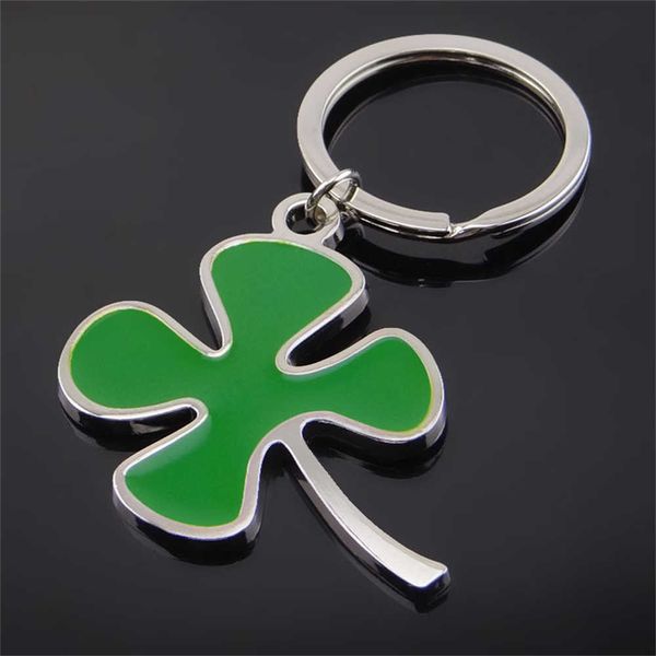 Chave anéis Novo saída de metal verde lucky Keychain Beautiful Keyring Package Gift G230526