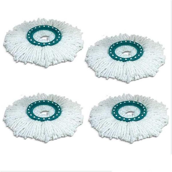 Mop 4Pcs Testa di ricambio in microfibra Mani Rotanti Panno per mop per la pulizia domestica del disco Leifheit 210805 Drop Delivery 20 Bdesybag Dhbad