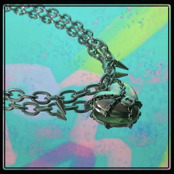 Подвесные ожерелья Fairy Grunge Dark Style Choker Ожерелье для женщин Винтажное