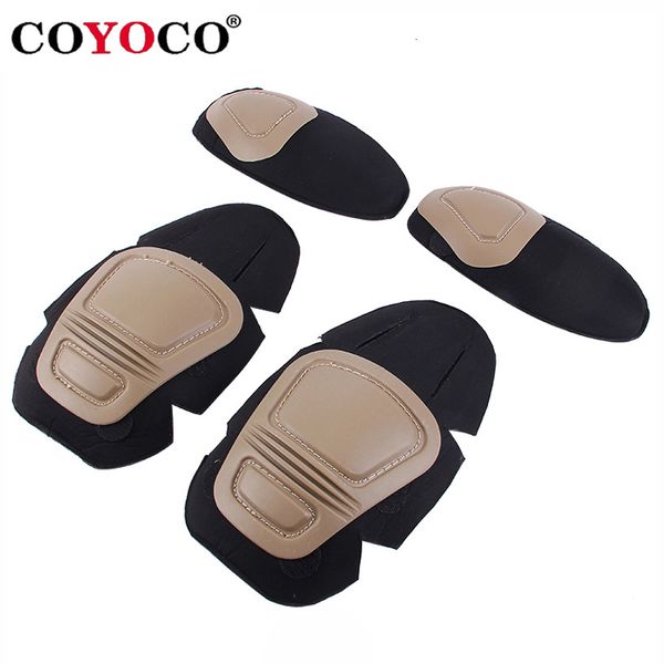 Elbow Knee Pads COYOCO Military Tactical g2 g3 Frog Suit Knee Pads Elbow Support Paintball Airsoft Kneepad Interpolated Knee Protector Set 230525