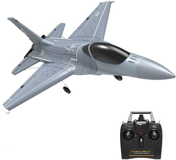 Elektrik/RC Uçak F16 Falcon RC Uçak 365mm kanat açıklığı EPP 2.4g 6 eksenli Bir Anahtar Dönüş Aerobatik Sabit Kanatlı Eğitmen Yeni Başlayanlar için 230525