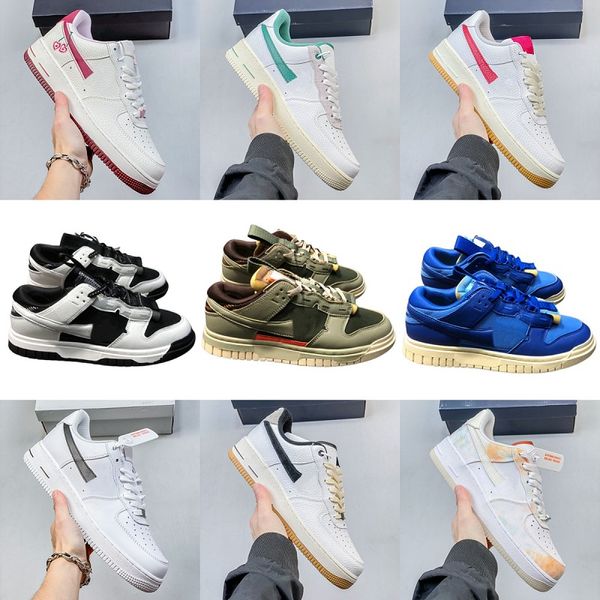 Nouveaux chaussures de basket-ball pour hommes chaussures de créateurs classiques femmes baskets basses chaussures de skate en cuir de mode couples d'été chaussures de sport antidérapantes appartements confortables en plein air