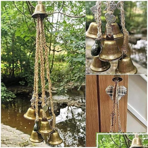 Oggetti decorativi Figurine Benedizione Bells Beautif Spirit Wind Chimes Witch Door Wall Hanging Dhkv5 Drop Delivery Home Garden Dec Dh4Rb