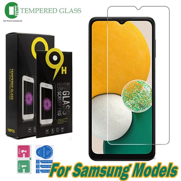 Protetor de tela de vidro temperado para Samsung A53 A54 A73 A70 M54 A34 J7 M14 5G Moto G Stylus 0,33mm Filme de protetor 2.5D