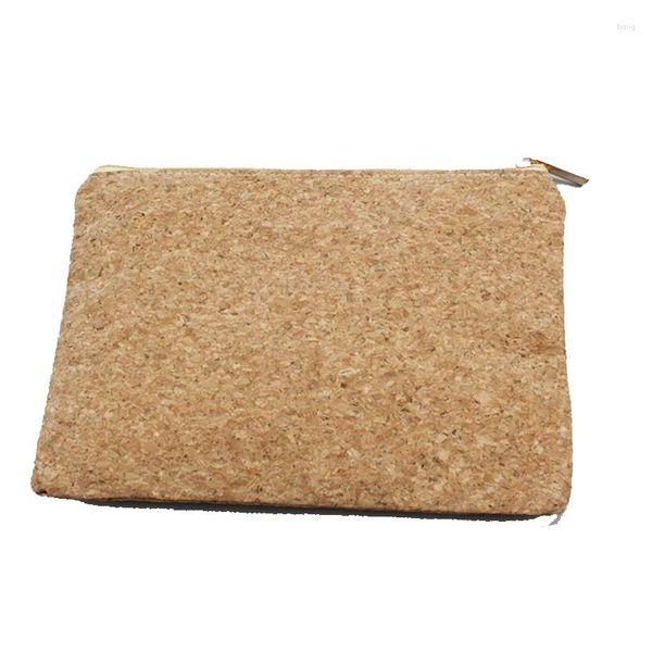 Bolsas de cosméticos 3pcs Cork cáqui em grande capacidade para mulheres para mulheres