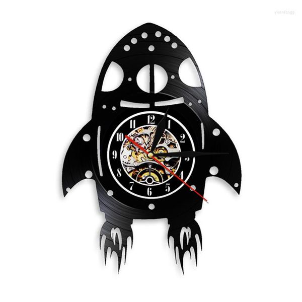 Orologi da parete Rocket Ship Orologio decorativo Design moderno Realizzato da record 12 