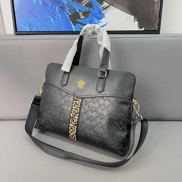 роскошные дизайнерские сумки портфель мужчины бизнес-пакет распродажа сумка для ноутбука кожаная сумка мессенджер вместительные сумки через плечо Универсальный стиль очень хороший