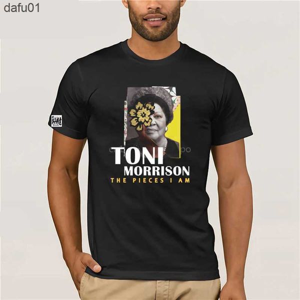 Мужские футболки The Pieces I Am Toni Morrison Vintage Funtage 2019 Men-Women Black S-5XL Винтажная графическая футболка L230520 L230520