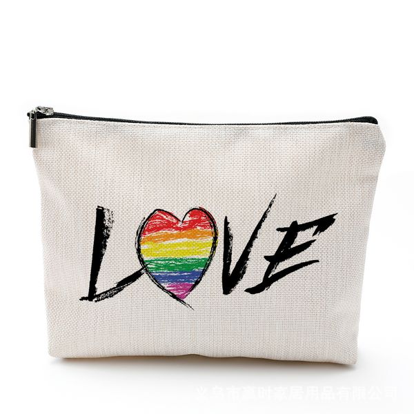 Bolsa de maquiagem do orgulho gay LGBTQ. Somos todos da Igualdade Humana Bolsa Cosmética Bola Bola Bola Bola Card de Tolinho de Caso de Phone Sacos para Magres