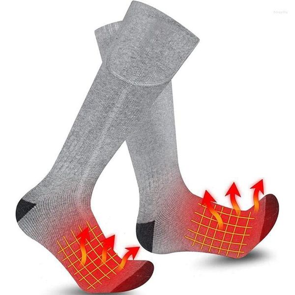 Спортивные носки, нагретые для мужчин, женщины 3,7 В 2200 мАч Электрическая заряжаем
