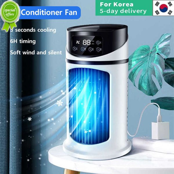 Novo mini ar condicionado ventilador de ar resfriador de ar ventilador de água de resfriamento portátil de ar -condicionado móvel ventilador de resfriamento