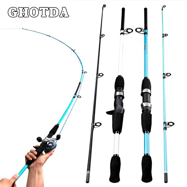 Canne da pesca per barche GDA Canna da baitcasting 1.5M 1.8M M Canna da pesca con esca di potenza Casting Spinning Wt 3g-21g Canna da pesca con esca per barche ultraleggera 230525