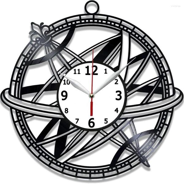 Настенные часы астрономия декор - идея подарка зодиака для девочек Home Record Clock 12 дюймов ручной работы женщины