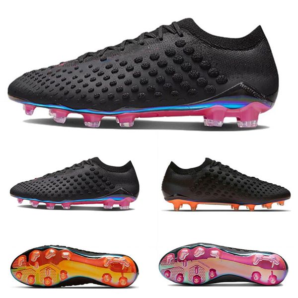 Herren-Fußballschuhe, Fußballschuhe, Schwarz, helles Zitrus, Schwarz, Pink, Blast, Phantom GX Elite DF Link FG, Slip-on-High-Low-Stiefel, Stollen, Sportschuhe, Turnschuhe, Größe 39–45