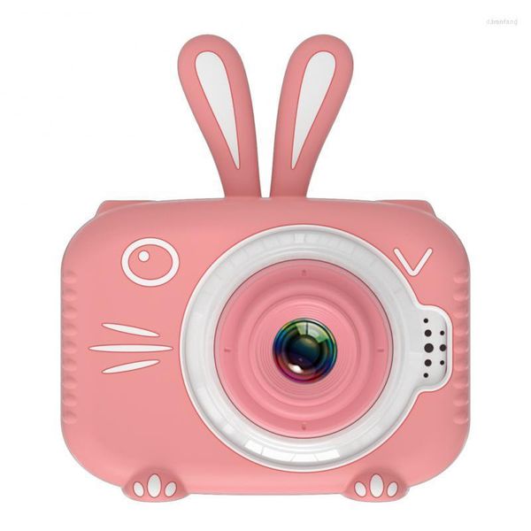 Câmeras de desenho animado Câmeras de crianças com cordão 2 polegadas HD Video Mini Digital Toy para presente de aniversário