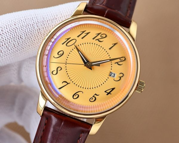 Классические серии мужской часы, циферблатная цветовая дуга более подходящая, циферблатная полировка более деликатный, супер-трехмерный смысл, ультратонкий процесс, диаметр 41 мм