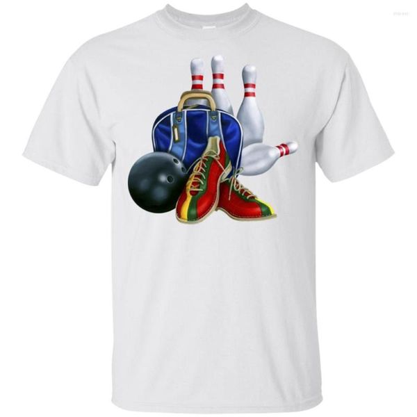 Magliette da uomo T-shirt grafiche in cotone ultra - Maglietta da bowling per abbigliamento di marca