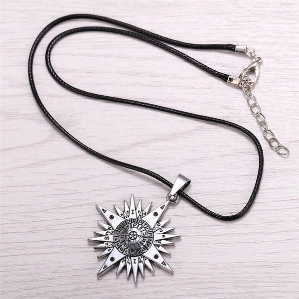 Catene Argento placcato Anime D.Gray-man Collana in metallo Allen Logo Ciondolo Accessori Cosplay Gioielli Regali di Natale HF10368