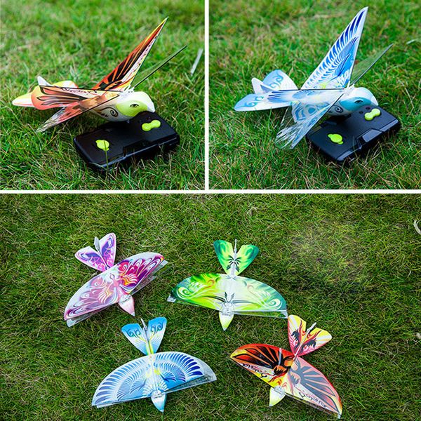 Elektro/RC Tiere RC Vogel RC Flugzeug 2,4 GHz Fernbedienung E-Bird Fliegende Vögel Elektronische Mini RC Drohne Spielzeug Beweglicher Flügel Quadcopter 230525