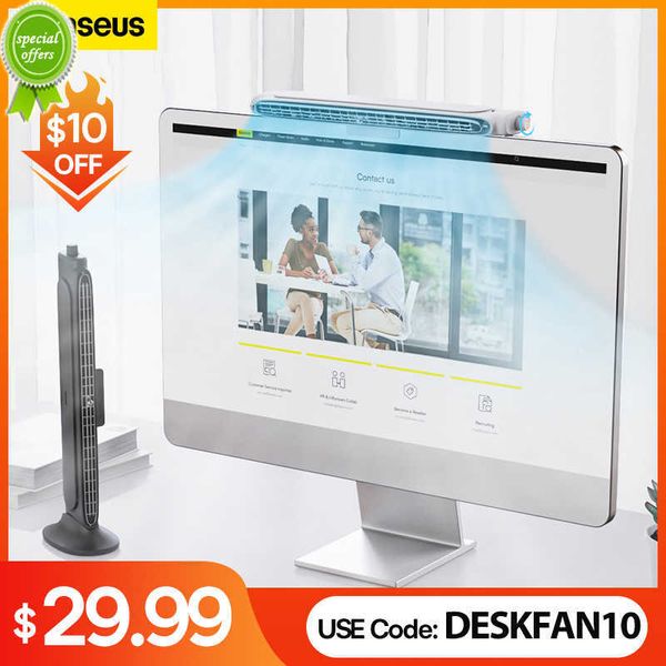 Новый Baseus освежающий монитор Clip-On Computer Standing Dest Desk Mini Air Cooler Регулируемый угол для USB-вентилятора Office Home