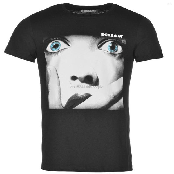 Herren-T-Shirts „Scream“, offizielles Film-Sub-Shirt, schwarzes Top-T-Shirt für Herren