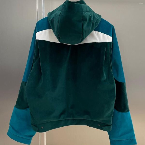 Erkek Ceketler Üst düzey orijinal renk engelleyen kapüşonlu ceket yüksek kaliteli spor süet rüzgar geçirmez ünlü mektuplar tasarımı
