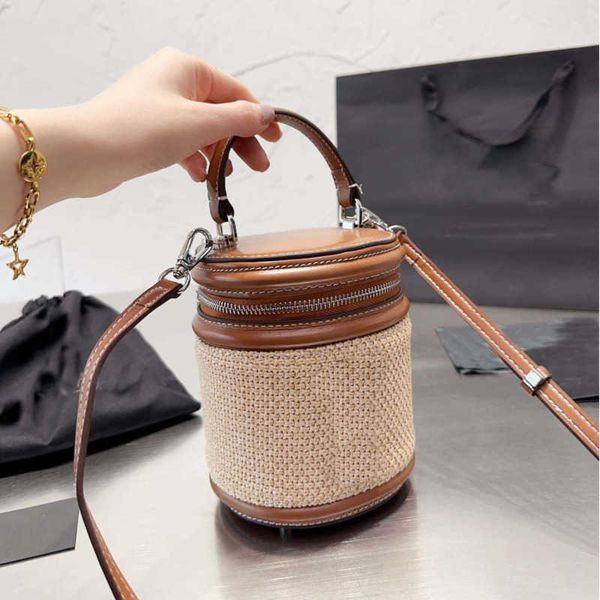 Designer de marca de luxo Rice Balde Bolet Hair Raiva Letra Y Bolsa de maquiagem de grande capacidade Bolsa de ombro inclinada 230515