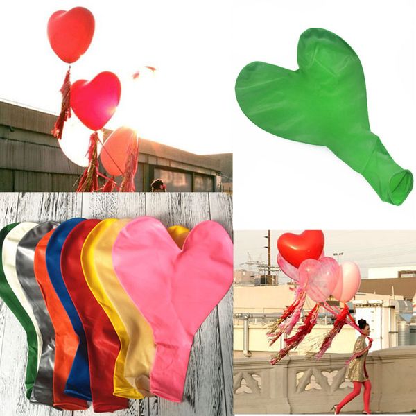 Palloncini a cuore grande da 36 pollici Decorazione di nozze Bouquet per feste di compleanno Forniture Giocattolo per bambini Palla in lattice gigante