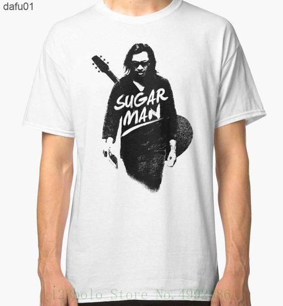 T-shirt da uomo Sixto Rodriguez Sugar Man New T Shirt Uomo White Limited Edition Taglia dalla S alla 2Xl Maglietta stampata Funny Fashion Brand L230520 L230520