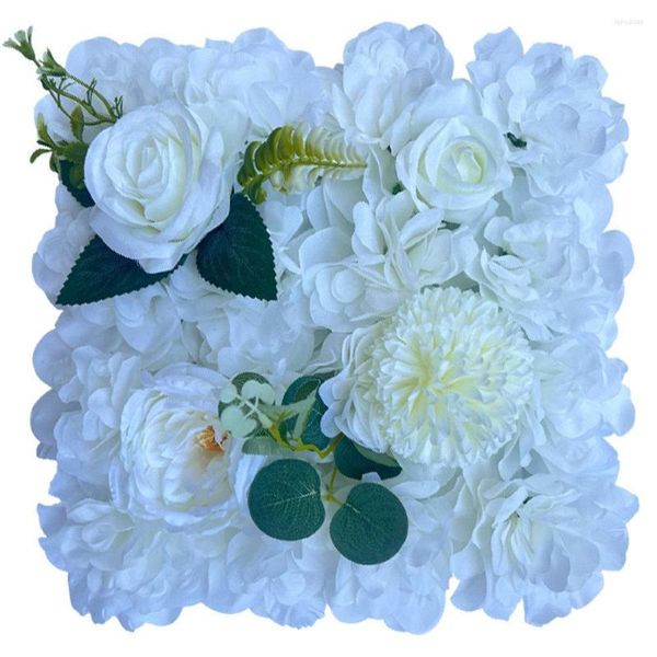 Dekorative Blumen, künstliche Blumen, Wanddekoration, Hochzeitshintergrund, 3D-Rosendekorationsartikel, Seide, Party-Hintergrund