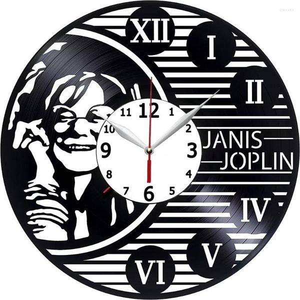 Orologi da parete Orologio compatibile con Janis Joplin - Ottieni regali unici Regali per film di compleanno Idee natalizie Ragazzi Ragazze