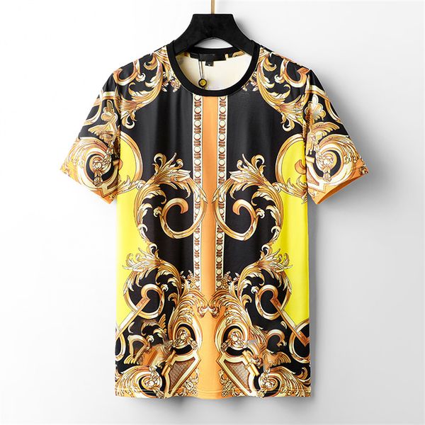 2023 em torno do pescoço Mens T Designer Camiseta Vestuário Floral Design Tees Marca Camiseta Manga Curta Homens Roupas Treino T-shirt Roupas de Lazer