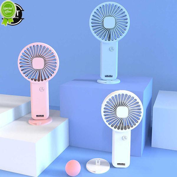 Novo novo ventilador portátil portátil USB Mini Fan Fan Portable Air Cooltop Fan Spot Spot Stand Stand