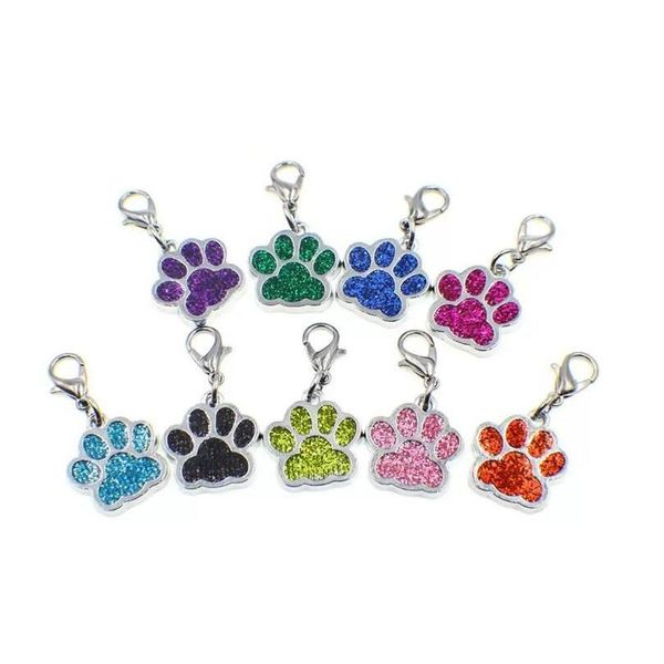 Ключевые кольца Cartoon Dog Paw Sier Color Fashion для ключей для автомобилей клавиш подвеска для женщин -ювелирные украшения Оптовая доставка Dhmhg Dhmhg