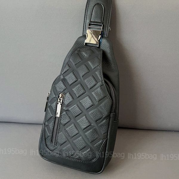 Bolsa de estilinga preta Bolsa de grife masculino Men Carteiras Bolsas de Chave de Chave de Chave de Caos Luxuris de Luxuris