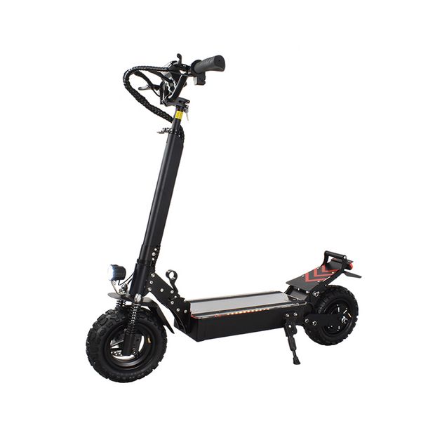 2500W 48V16AH Scooter elétrico adulto adulto Motor poderoso máximo de velocidade 55 km/h Escooter dobrável 11 polegadas Off Road Pneu