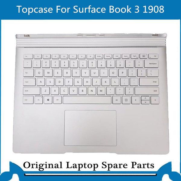 Substituição de quadros Topcase completa com teclado para o livro de superfície 3 1908 13,5 polegadas C Caixa completa com placa -mãe