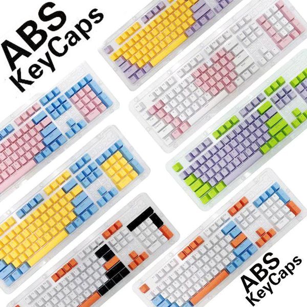 Zubehör 104 Tasten ABS Lichtdurchlässige Tastenkappe OEM Persönlichkeit DIY für mechanische Tastatur Tastenkappen Set MX Schalter Kaufen Sie eins und erhalten Sie eins
