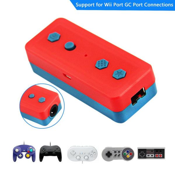 Портативный адаптер Bluetoothcompita для Nintendo Switch Wii/NES/SNES/GC Classic to Switch/адаптер для ПК Gamecube NES Converter