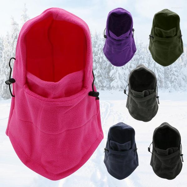 Campo de bicicleta Winter Warm Fleece grades Chapéus para homens crânio Bandana pescoço mais quente Balaclava Face calorosamente