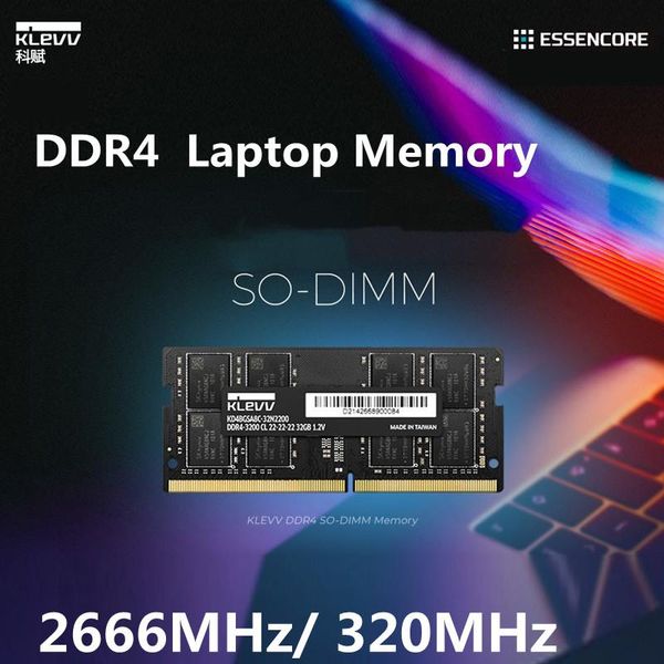 RAMS KLEVV Laptop Speicher DDR4 8 GB 16 GB 2666 MHz 3200 MHz Sodimm mit SK Hynix Chips Notebook -Speicher 260 Pin 1.2V Memoria RAM -Speicher