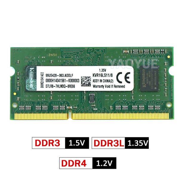 Notebook para laptop Rams DDR4 8GB 16GB 32GB 2133 2400 2666 3200MHZ DDR3 DDR3L 4GB 8GB 1066 1333 1600MHz Notebook